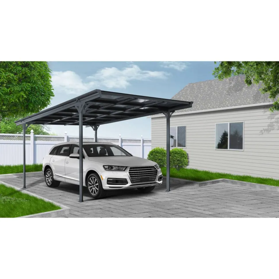 Einzelcarport 'Eco' anthrazit 503 x 300 x 232 cm