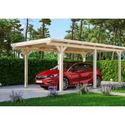 Einzelcarport 'Emsland' 354 x 604 cm unbehandelt