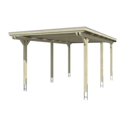 Einzelcarport 'Emsland' 354 x 604 cm unbehandelt