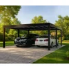 Einzelcarport 'Oslo' anthrazit 607,5 x 596,5 cm Polycarbonat grau