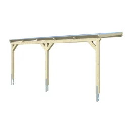 Einzelcarport 'Vogtland' 300 x 541 cm unbehandelt