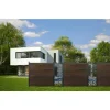 Einzelprofil Designelement 'Triangle XL' Aluminium anthrazit 60 x 180 cm