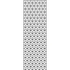 Einzelprofil Designelement 'Cube x L' Aluminium anthrazit 60 x 180 cm