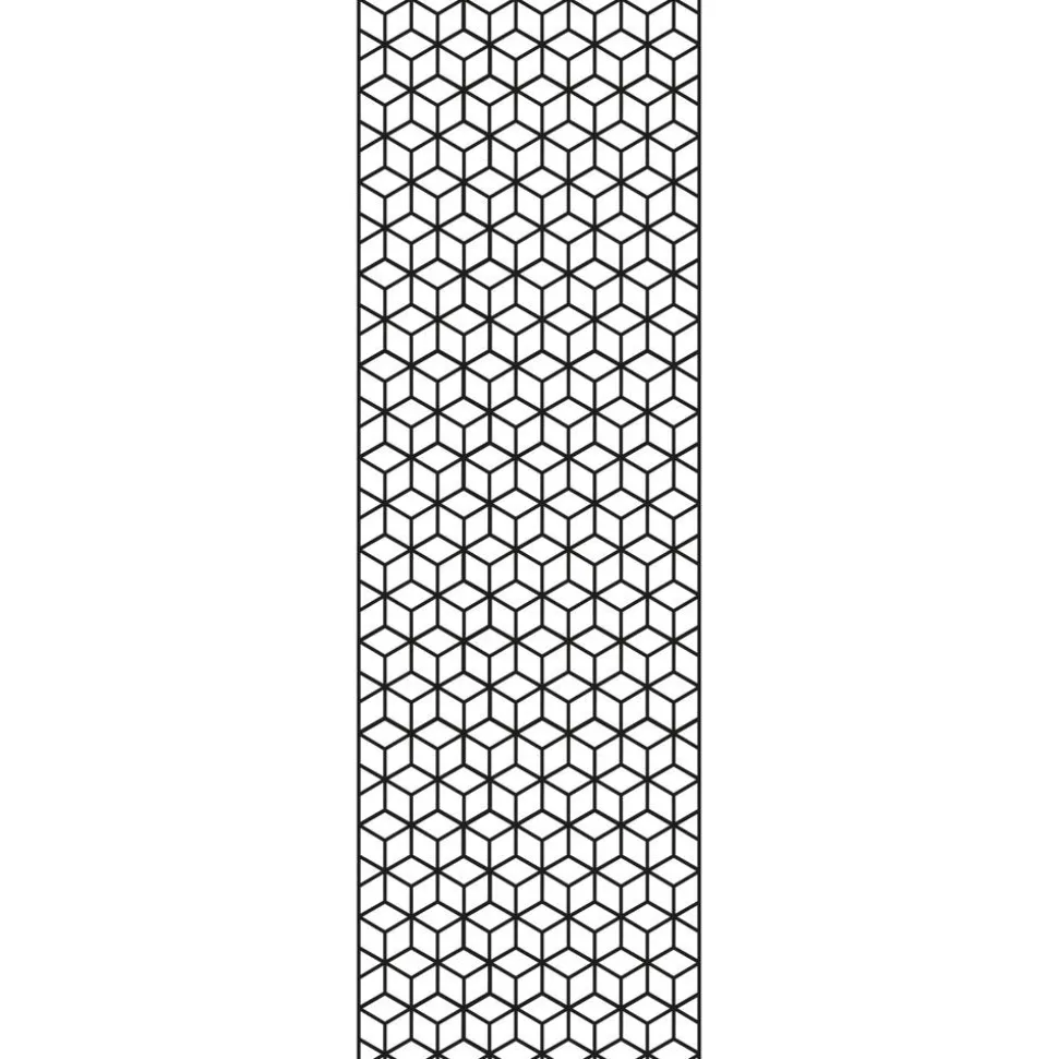 Einzelprofil Designelement 'Cube x L' Aluminium anthrazit 60 x 180 cm
