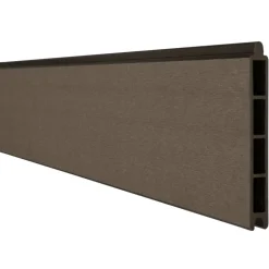 Einzelprofil Steckzaun 'Solid ' BPC Erdbraun 180 x 15 x 1,9 cm