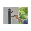 Einzelstecker 'Flex' dunkelgrau für Geräteleiste, 2 Stück