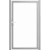 Einzeltor 'Ambiente' Universal DIN Klarglas/silber 100 x 180 cm
