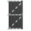 Einzeltor 'Matti' WPC/Aluminium anthrazitfarben 90 x 180 cm