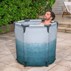 Eisbad 'LAY-Z-SPA Glacial Dip' mit Filterpumpe Ø 90 cm rund