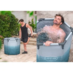Eisbad 'LAY-Z-SPA Glacial Dip' mit Filterpumpe Ø 90 cm rund