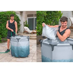 Eisbad 'LAY-Z-SPA Glacial Dip' mit Filterpumpe Ø 90 cm rund