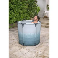Eisbad 'Lay-Z-Spa Glacial Dip™' lichtgrau mit Eismuster Ø 90 x 80 cm