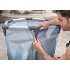 Eisbad 'Lay-Z-Spa Glacial Dip™' lichtgrau mit Eismuster Ø 90 x 80 cm