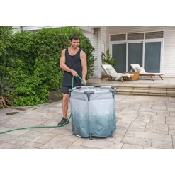 Eisbad 'Lay-Z-Spa Glacial Dip™' lichtgrau mit Eismuster Ø 90 x 80 cm