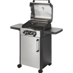 Elektrogrill 'eFlow Pro 2 Turbo' silbern 3000 W 112,5 x 112,5 x 57 cm