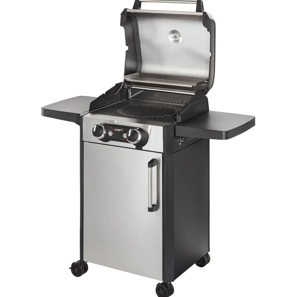 Elektrogrill 'eFlow Pro 2 Turbo' silbern 3000 W 112,5 x 112,5 x 57 cm