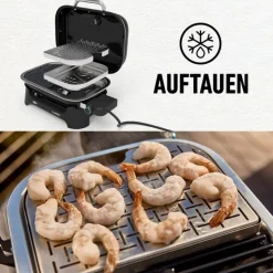 Elektrogrill 'Lumin' schwarz 2200 W 90 x 94 x 56 cm