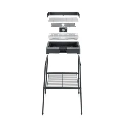 Elektrogrill 'PG 8561' schwarz 2200 W 58,5 x 90 x 62 cm