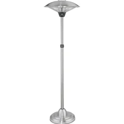Elektro-Heizstrahler 'Barcelona' Edelstahl, 900 W/ 1.200 W/ 2.100 W, Ø 60 x 160/210 cm