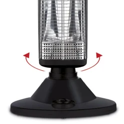 Elektro-Heizstrahler 'Florenz' Kunststoff, 450 W/900 W, Ø 32 x 77,5 cm