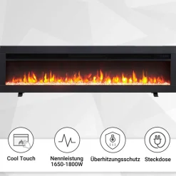 Elektrokamin 'Agnes 50' schwarz 1,8 kW