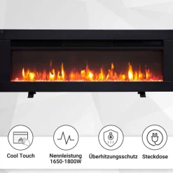 Elektrokamin 'Agnes 36' schwarz 1,8 kW