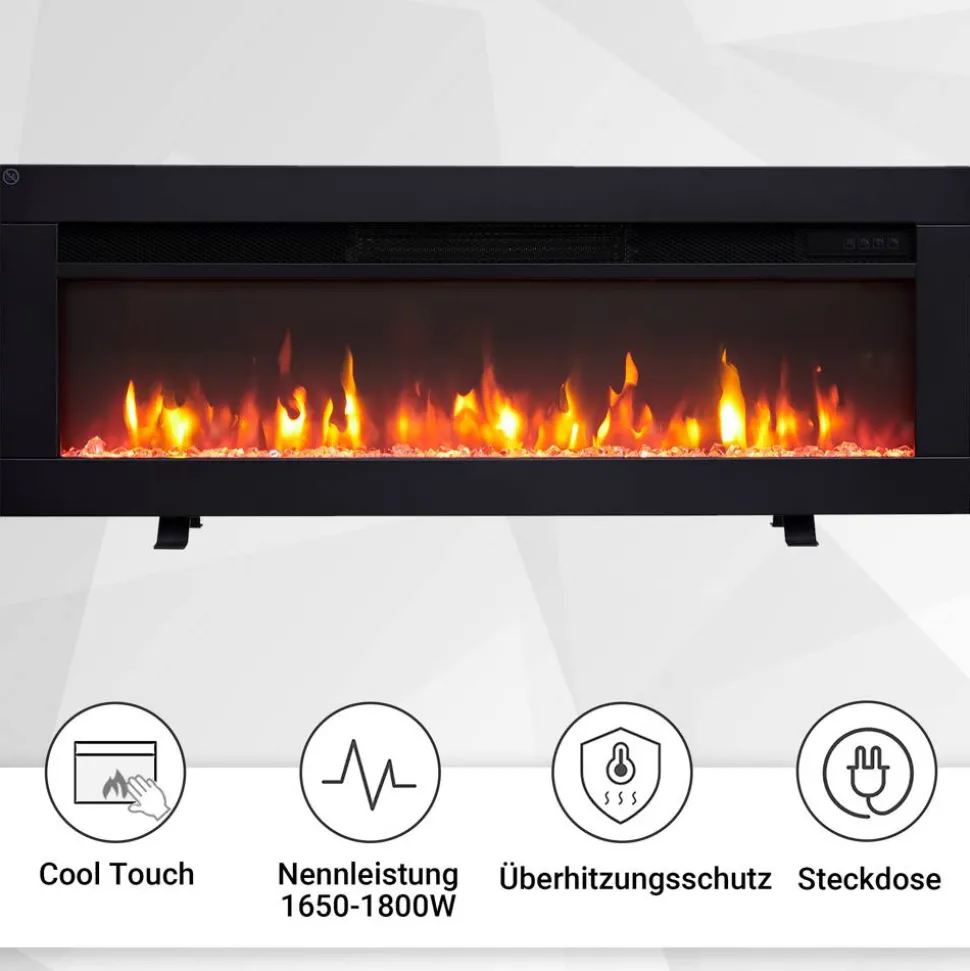 Elektrokamin 'Agnes 36' schwarz 1,8 kW