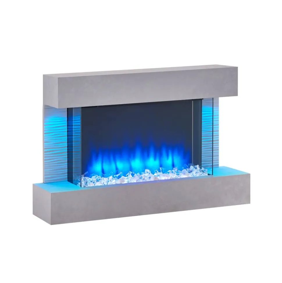 Elektrokamin 'Aieda' betongrau 2 kW