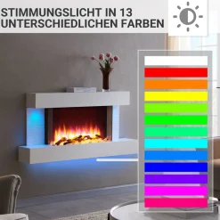 Elektrokamin 'Aieda' weiß 2 kW