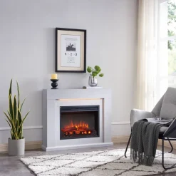 Elektrokamin 'Apollon' betongrau 2 kW
