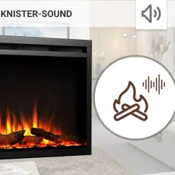 Elektrokamin 'Atalanta 40' schwarz 1,5 kW