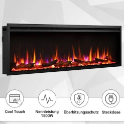 Elektrokamin 'Atalanta 50' schwarz 1,5 kW