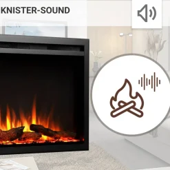 Elektrokamin 'Atalanta 50' schwarz 1,5 kW