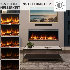 Elektrokamin 'Atalanta 50' schwarz 1,5 kW