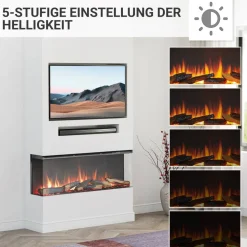 Elektrokamin 'Athena 44' schwarz 1,5 kW