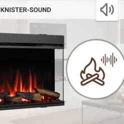 Elektrokamin 'Athena 52' schwarz 1,5 kW