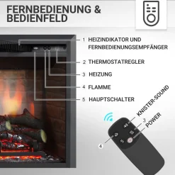 Elektrokamin 'Calida 23' schwarz 2 kW