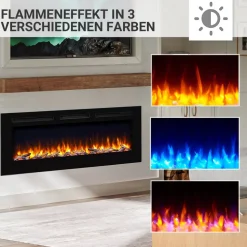 Elektrokamin 'Fiamma 60' schwarz 2 kW
