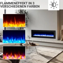 Elektrokamin 'Fiamma 68' schwarz 2 kW