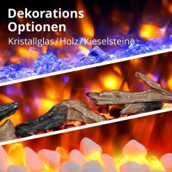 Elektrokamin 'Herkules' betongrau 2 kW