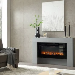 Elektrokamin 'Herkules' betongrau 2 kW