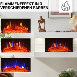 Elektrokamin 'Ida' weiß 1,8 kW