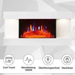 Elektrokamin 'Ida' weiß 1,8 kW
