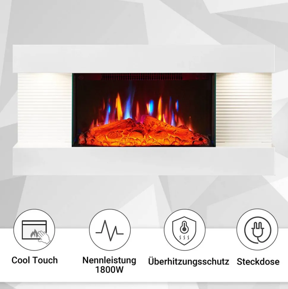 Elektrokamin 'Ida' weiß 1,8 kW
