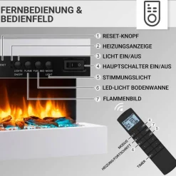 Elektrokamin 'Ignis' weiß 2 kW