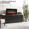 Elektrokamin 'Leif 36' schwarz 1,8 kW