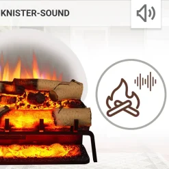Elektrokamin 'Lily' schwarz 1,5 kW