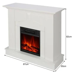 Elektrokamin 'Malmö AY0630' weiß 1,75-2 kW