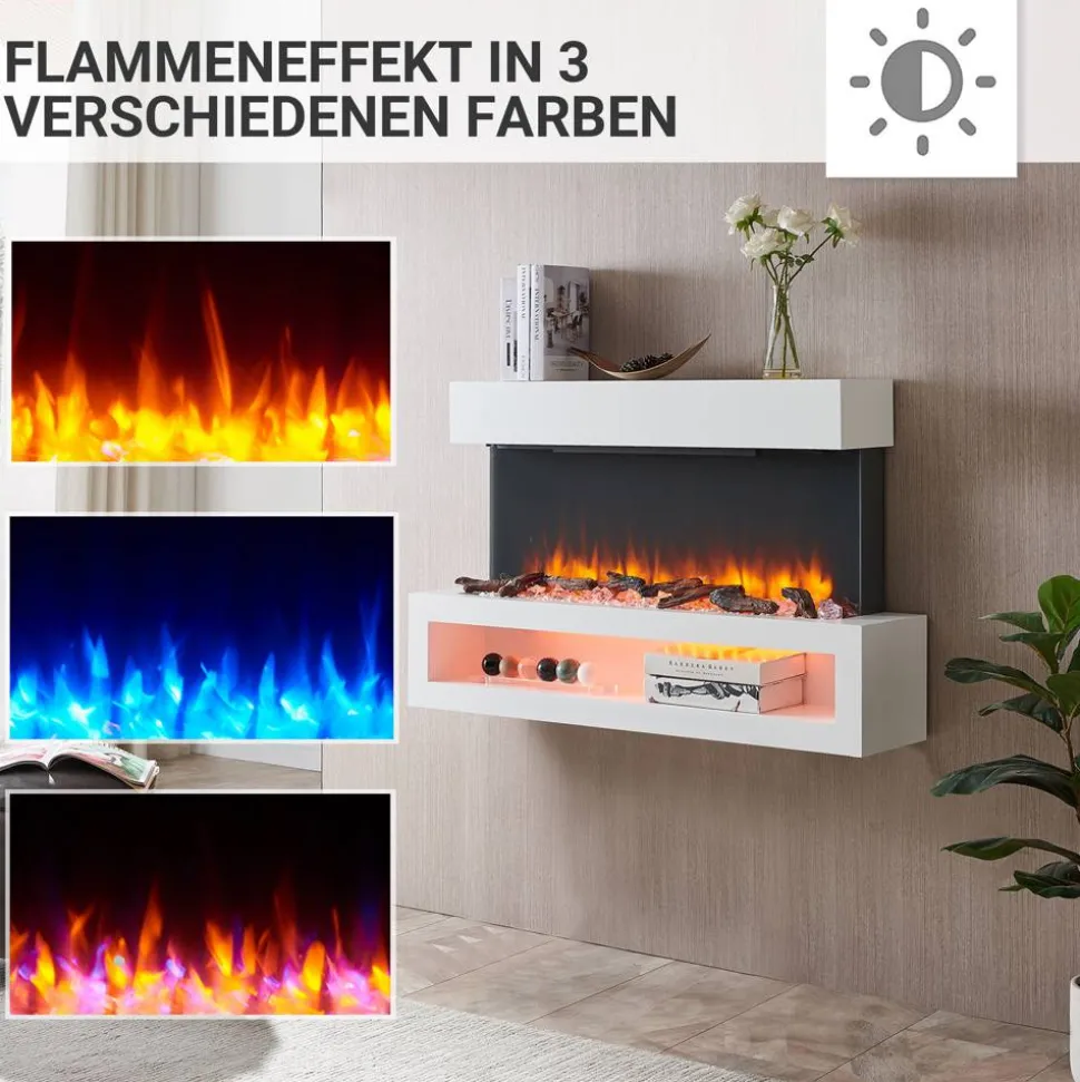 Elektrokamin 'Nikos' weiß 2 kW