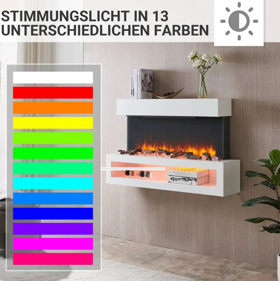 Elektrokamin 'Nikos' weiß 2 kW